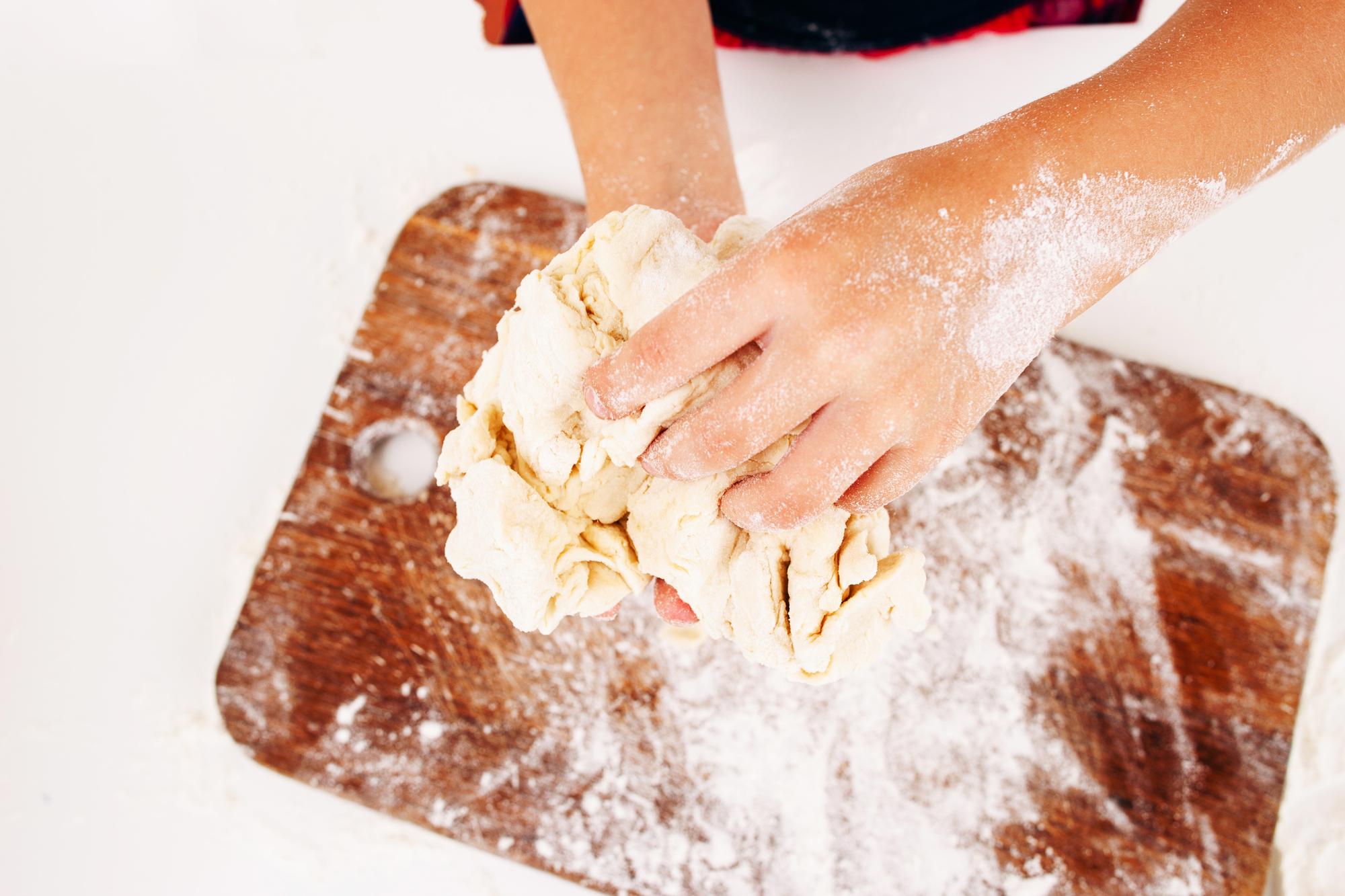 Close-up of regional pasta being prepared